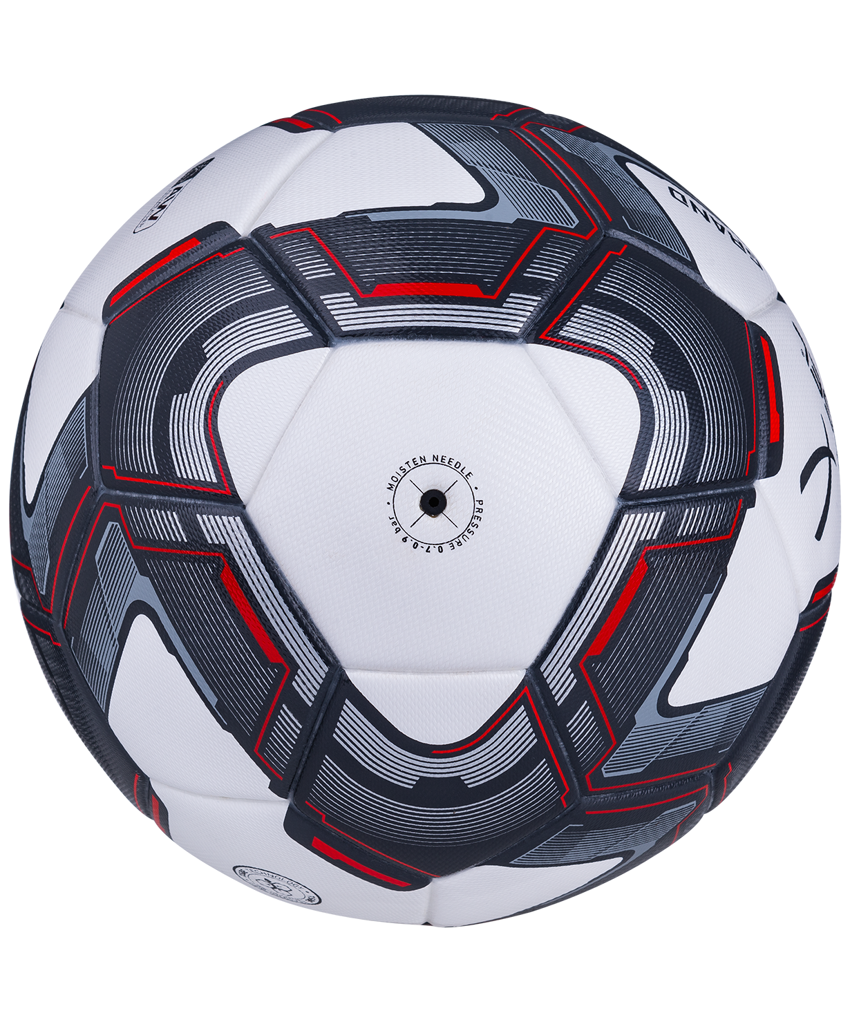 Мяч футбольный Grand №5, белый/серый/красный, размер 5