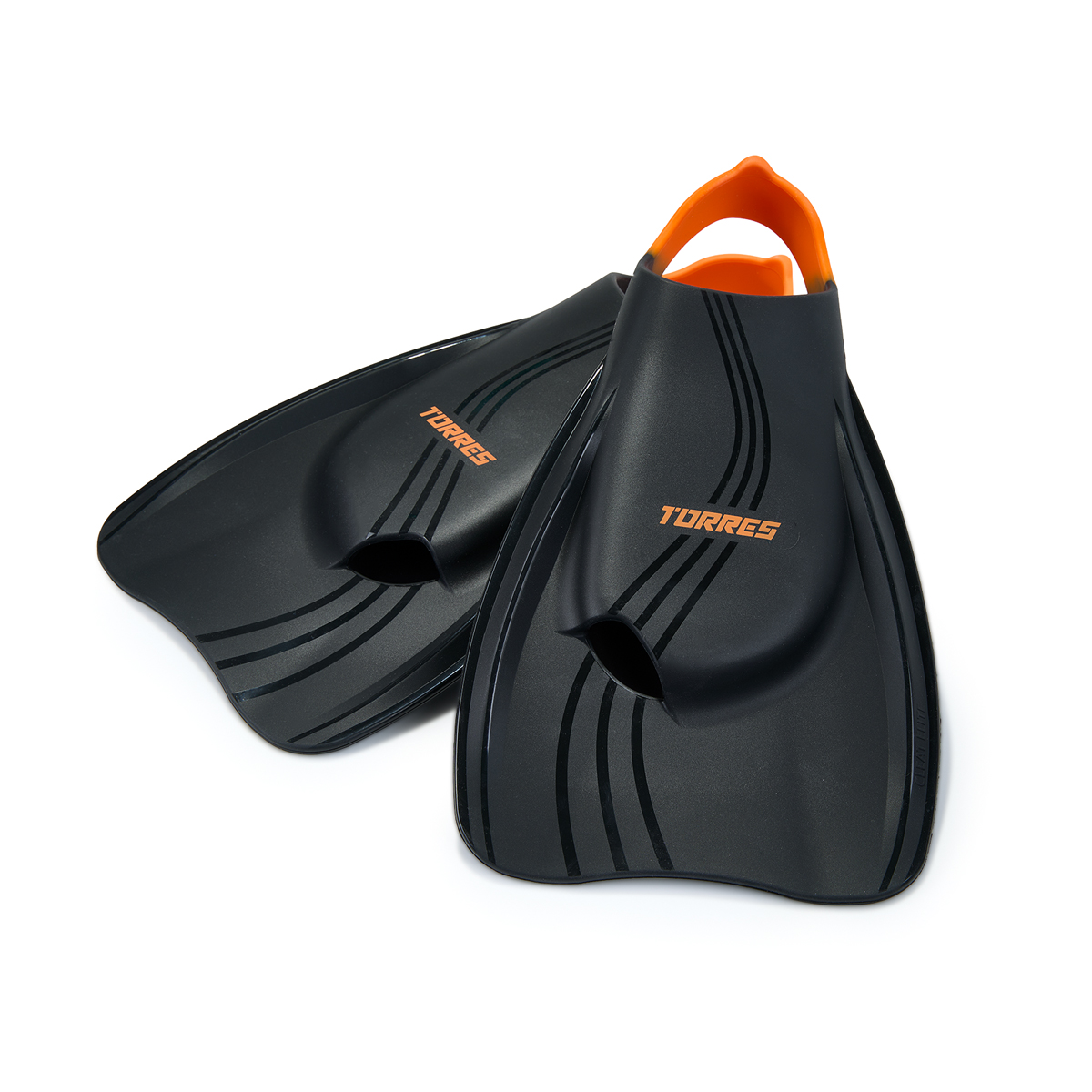 Ласты для бассейна профессиональные TORRES X1, SWF042405BL, р. EU 44-45 (XL), черно-оранжевый