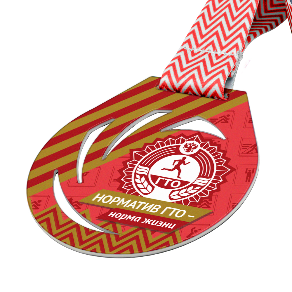 Медаль GMZP 845-75-1/GM  (75х80мм, s-2 мм)