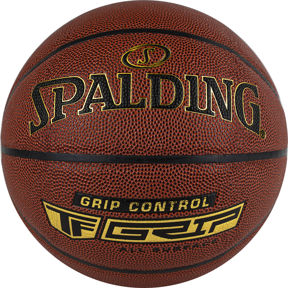 Мяч баск. SPALDING Grip Control 76875z, р.7, композит. кожа (ПУ) коричневый