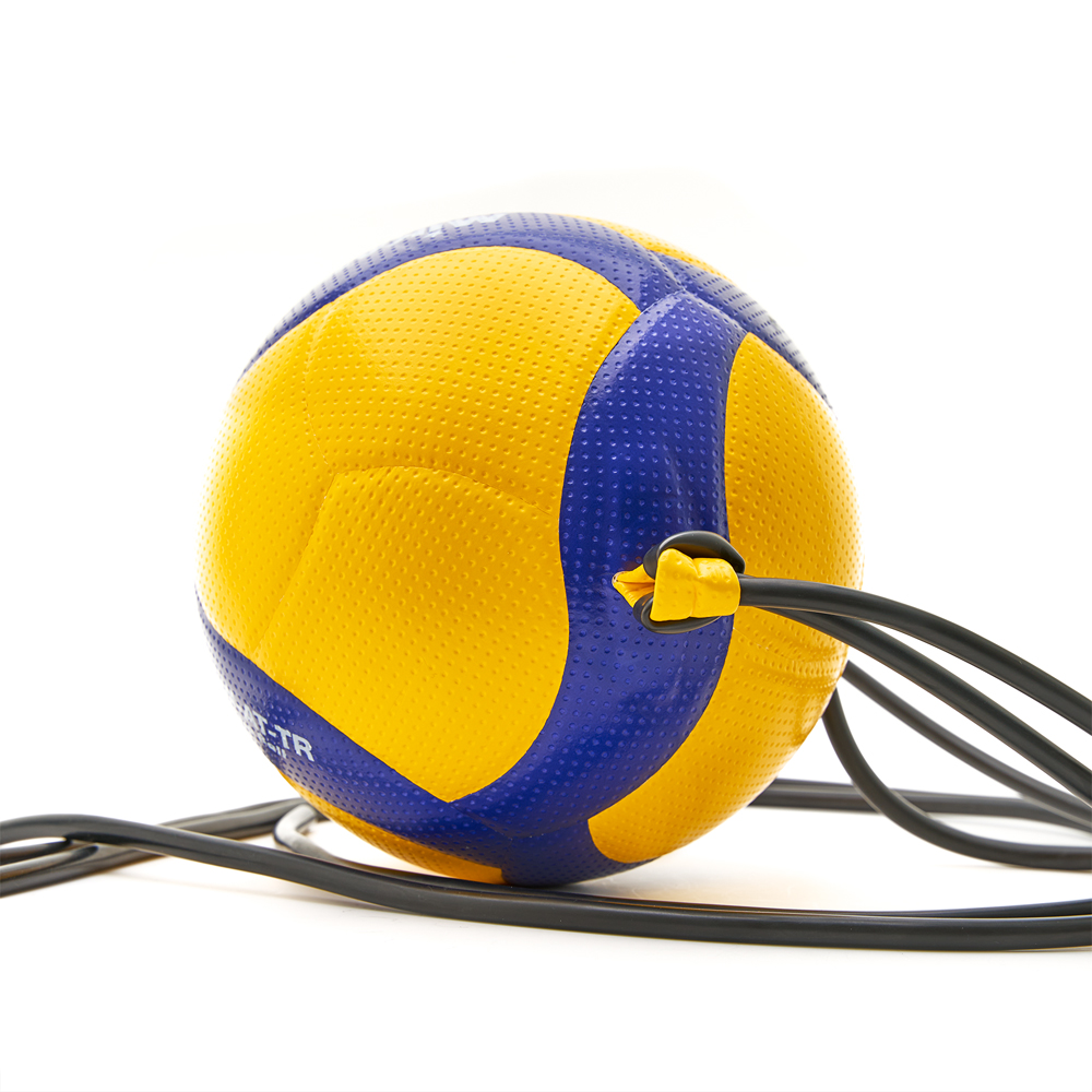 Мяч вол. на растяжках MIKASA V300W-AT-TR, р.5, синт.кожа микрофибра, клееный,бут.кам,жел-син