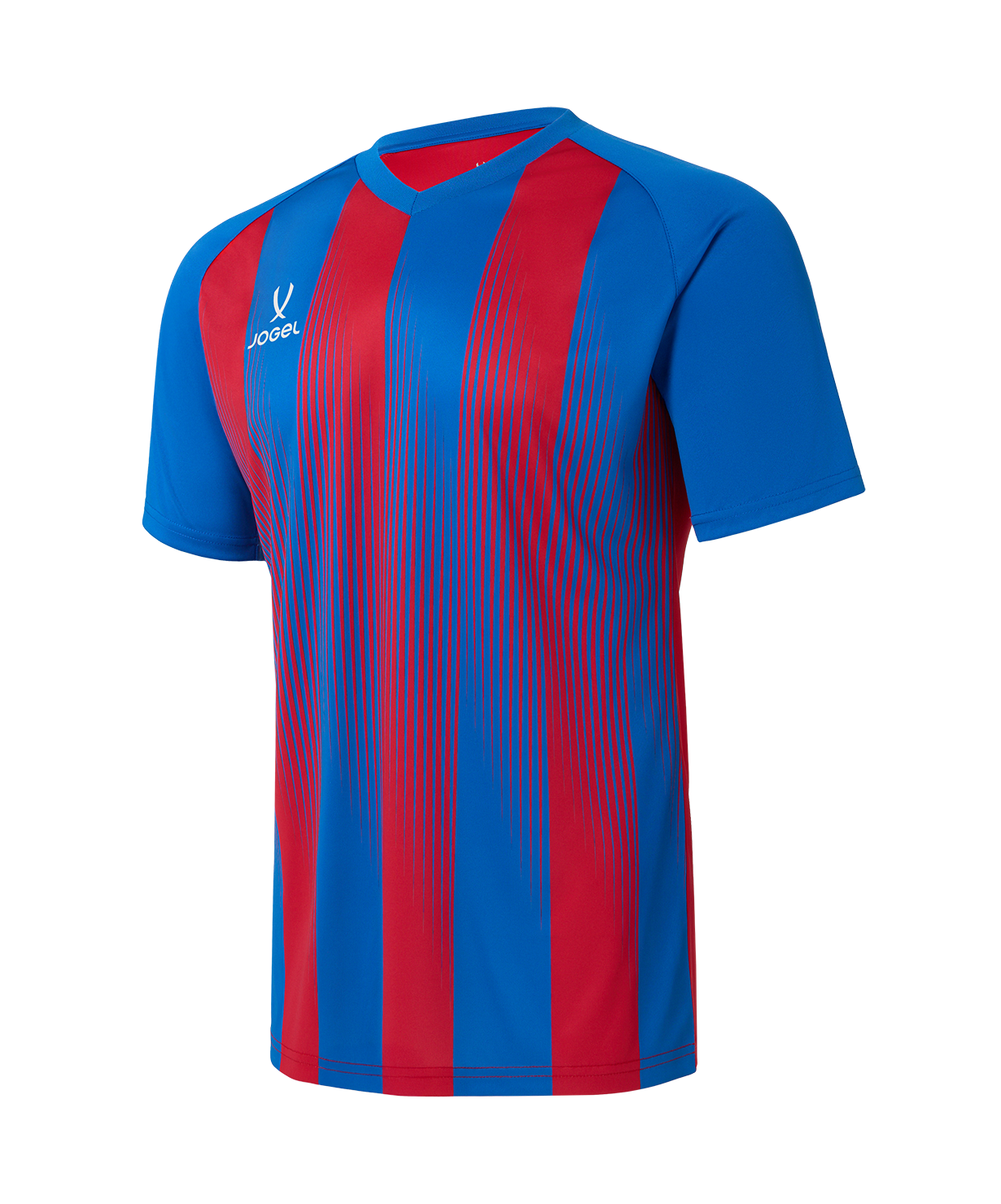 Футболка игровая JOGEL CAMP Striped Jersey, красный/синий, детский