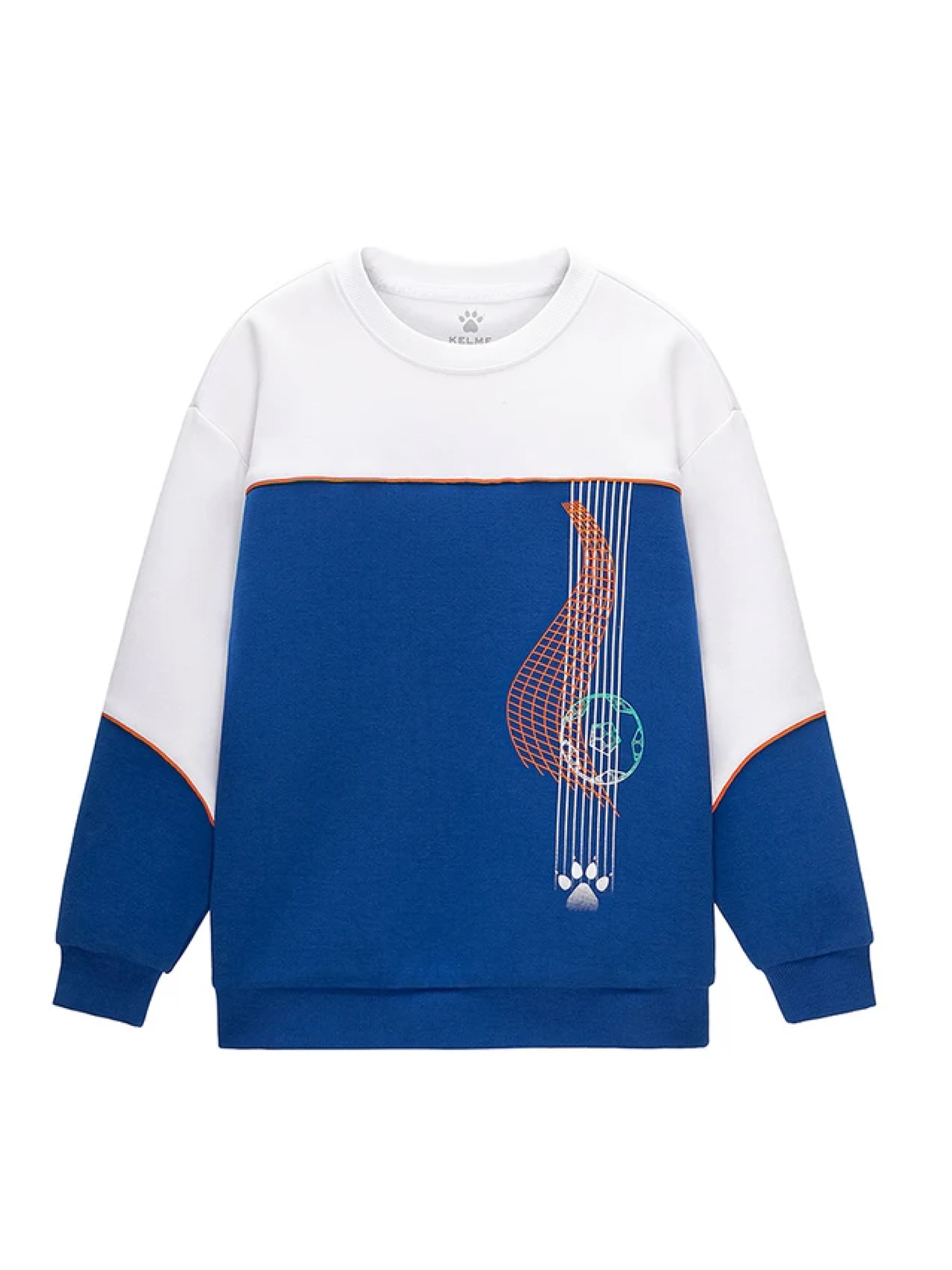 Свитшот KELME Round Neck Sweater (Blue/White)