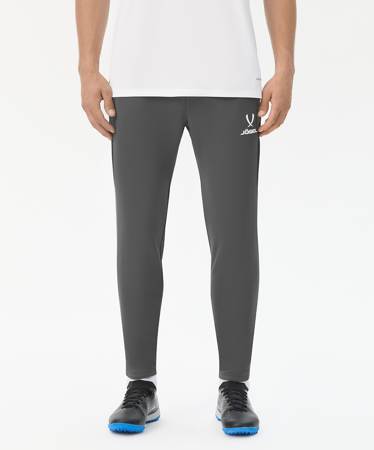 Брюки тренировочные с карманами JOGEL PREMIER PerFormDRY Training Pants, темно-серый, размер L