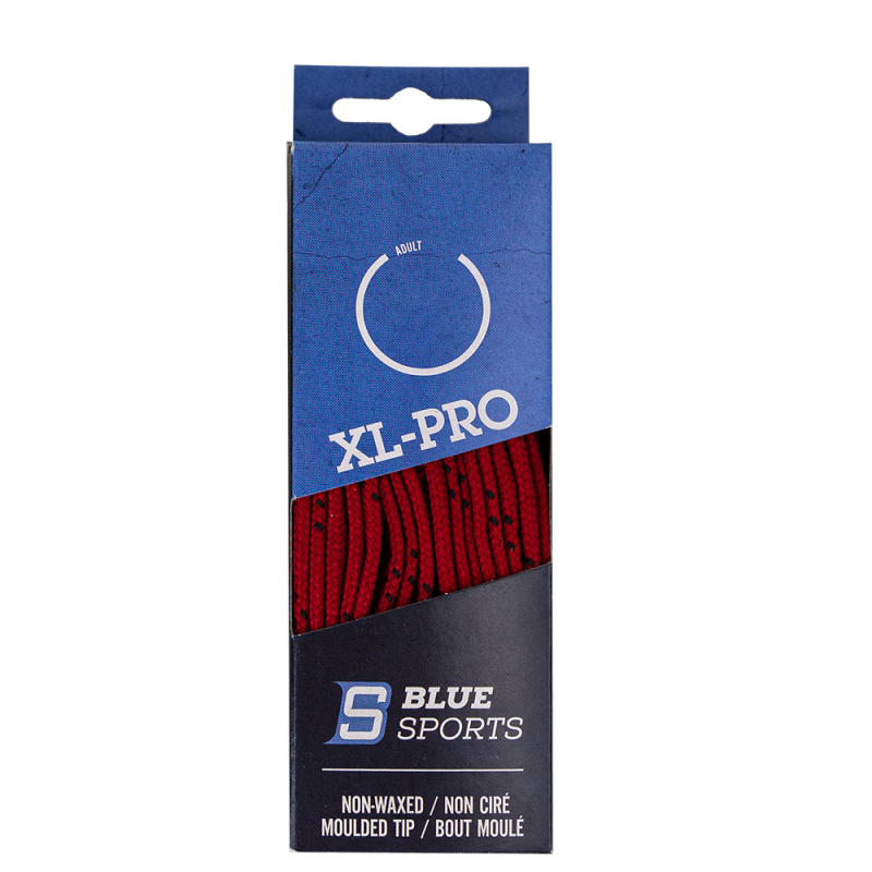 Шнурки для коньков Blue Sports XL-PRO, 902904-RD-304, полиэстер, 304см,красный