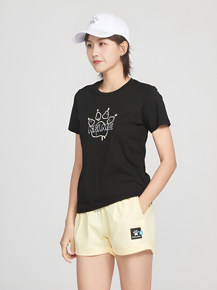 Футболка KELME Round Neck Short Sleeve T-Shirt Black