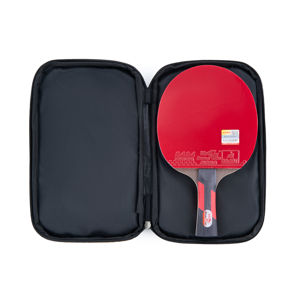 Ракетка для н/т DOUBLE FISH CK-208, для любителй, ITTF,наклад. 2,2 мм, конич. ручка + сумка-чехол