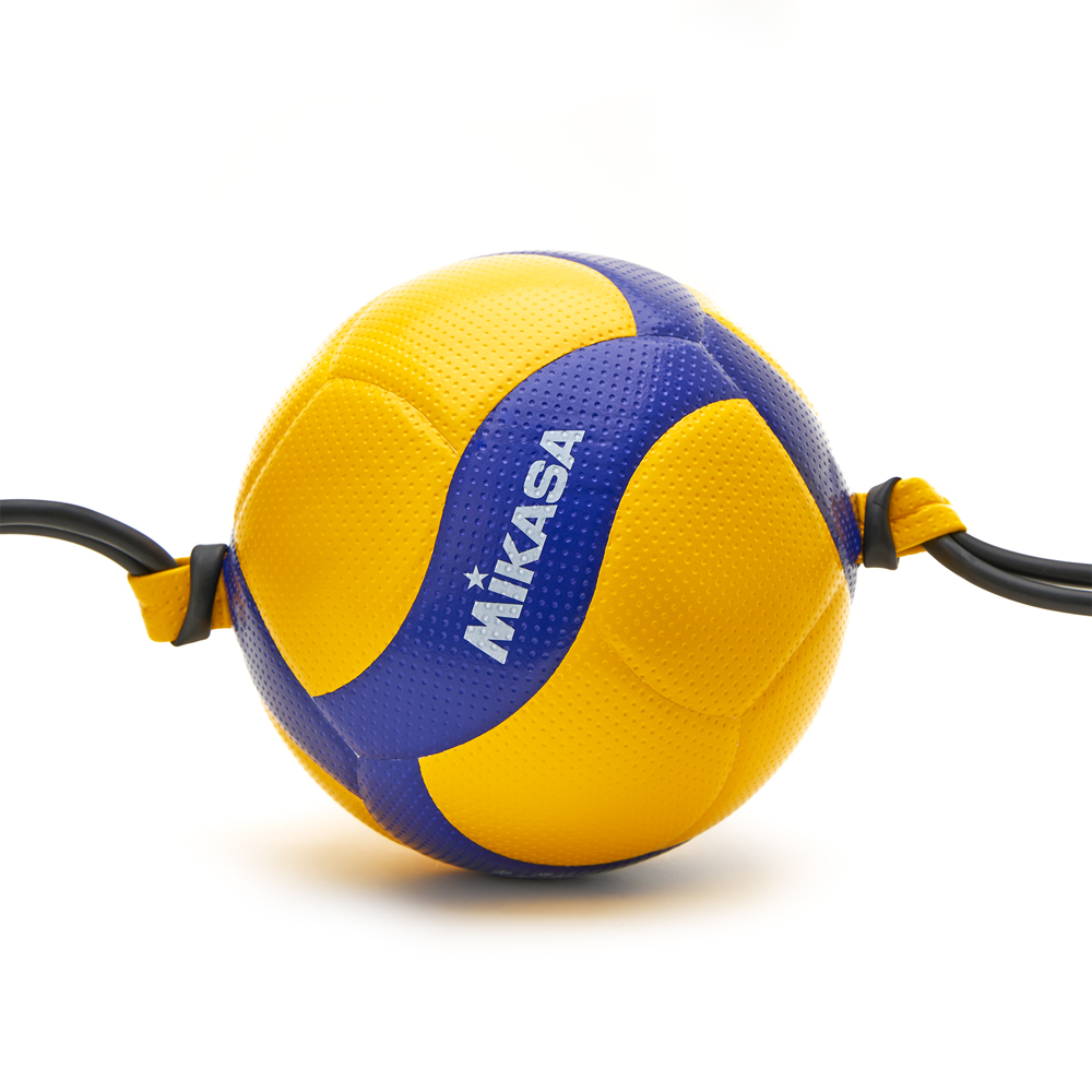Мяч вол. на растяжках MIKASA V300W-AT-TR, р.5, синт.кожа микрофибра, клееный,бут.кам,жел-син