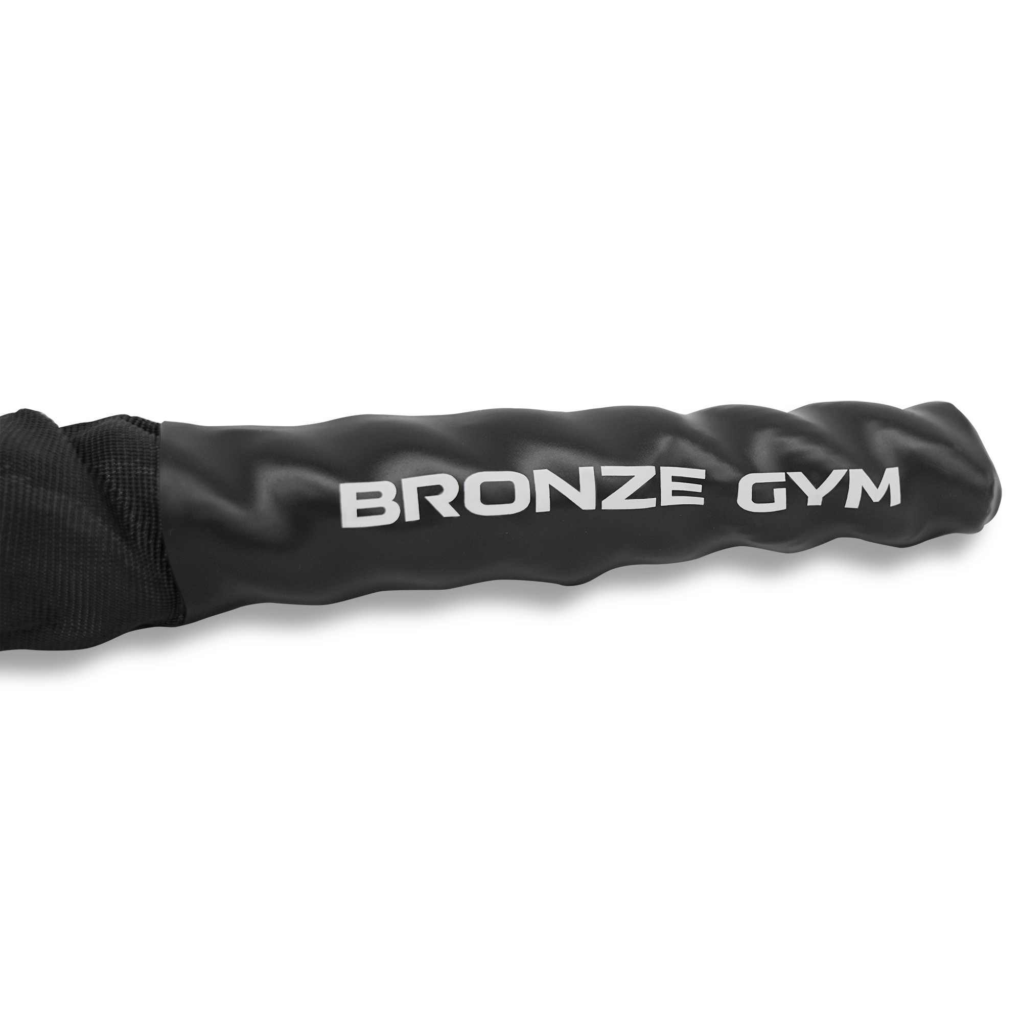 Канат тренировочный BRONZE GYM 3.8см.х12м.,9кг. (с защитным рукавом)