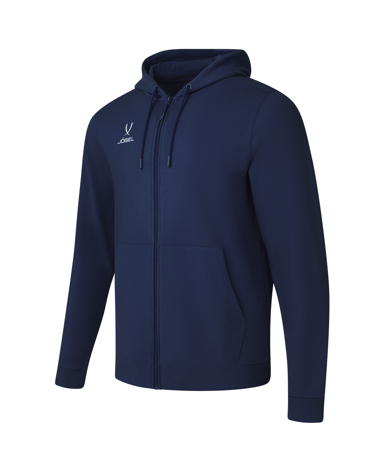 Худи на молнии JOGEL ESSENTIAL Cotton FZ Hoodie, темно-синий