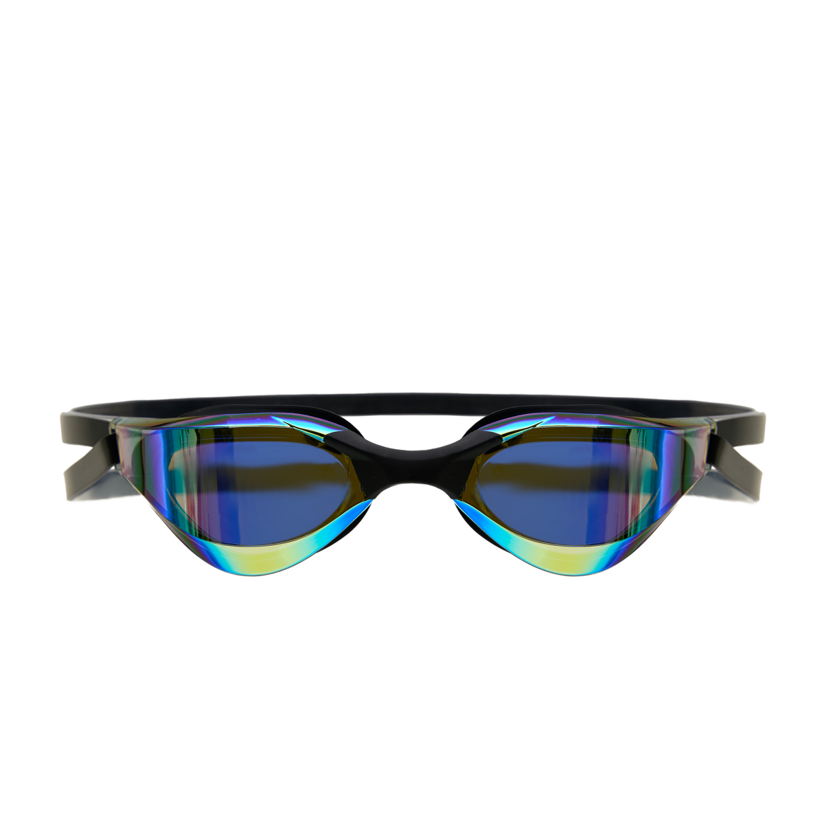 Очки для плав.TORRES Pro, SW-32521MR, зерк.линзы.,чёрная оправа, дв.рег.ремешок