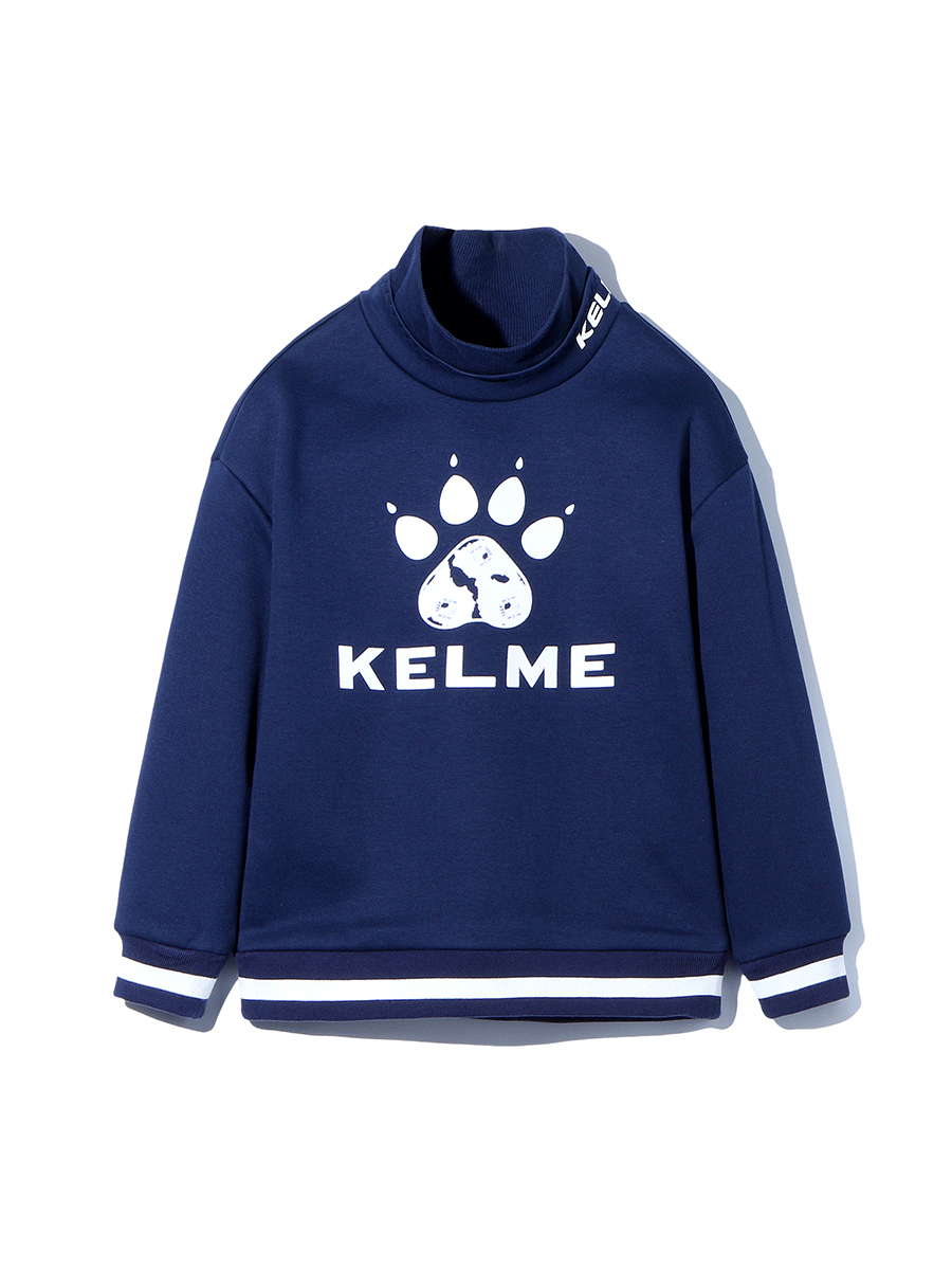 Детский свитшот KELME Girl's Turtleneck Sweater Dark Blue