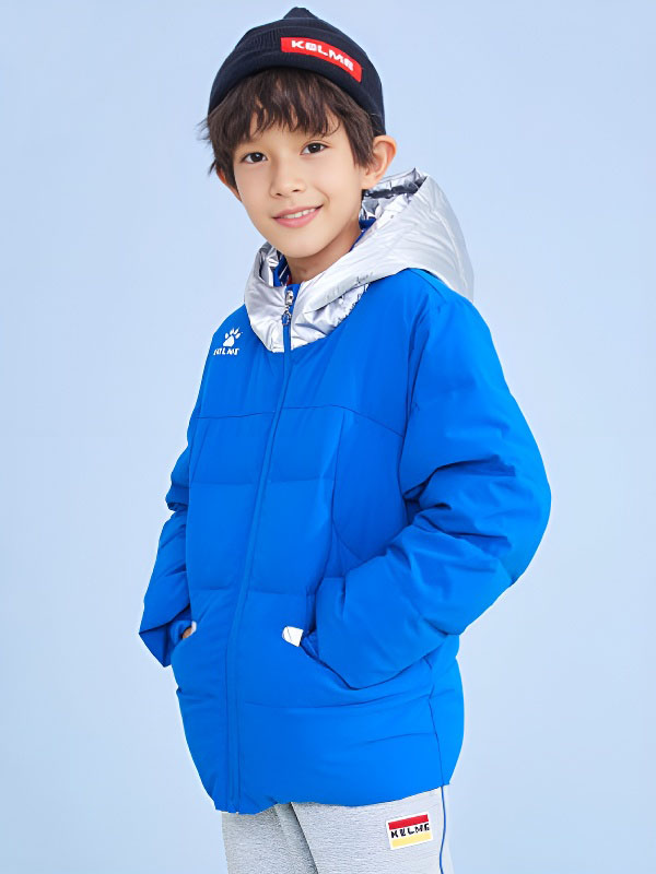 Детский пуховик KELME Short Down Jacket Blue