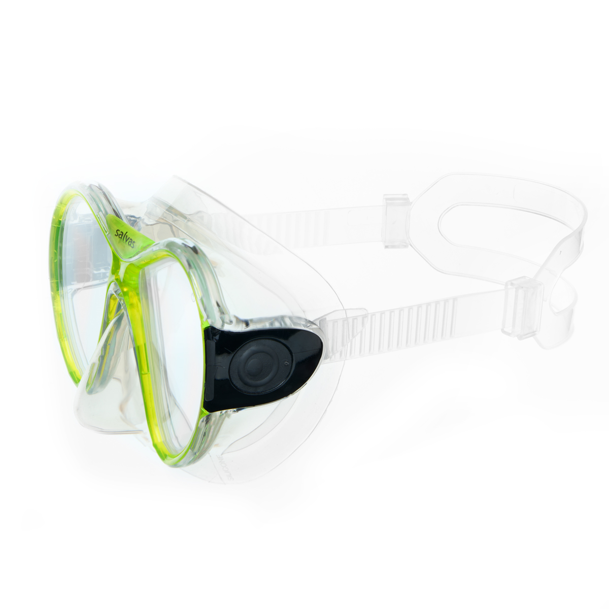 Маска для плав. Salvas Kool Mask, CA550S2TGSTH, закален.стекло, силикон, р. Senior, желтый