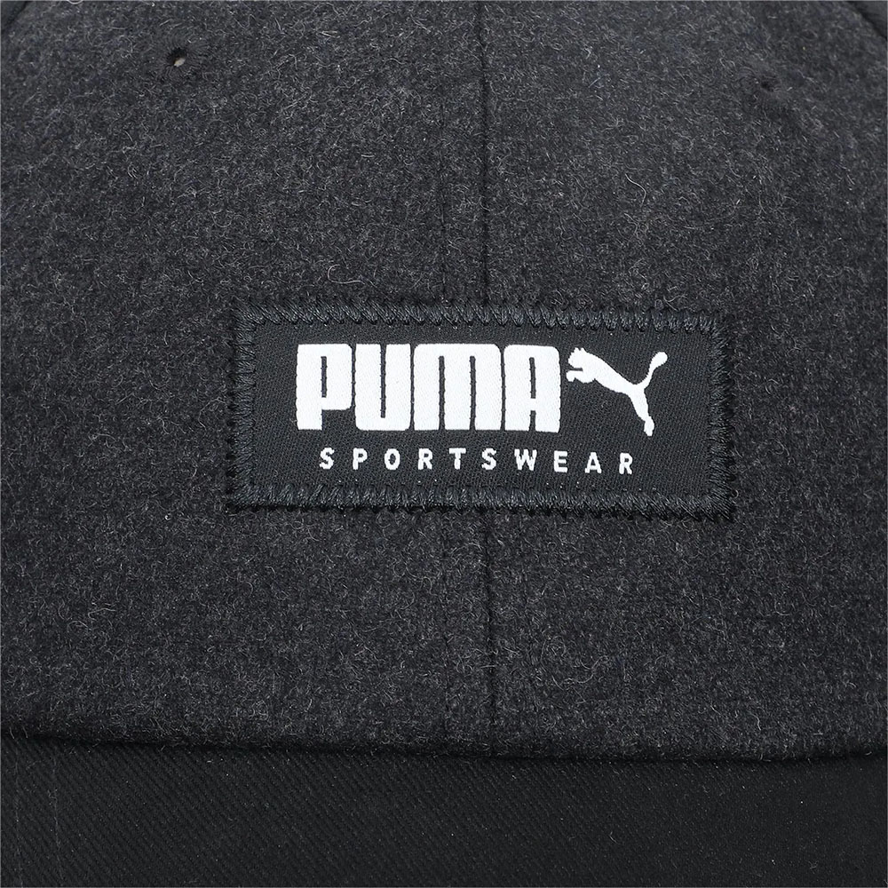 Бейсболка спорт. PUMA Style Fabric Cap 02282801, хлопок, полиэстер, черный