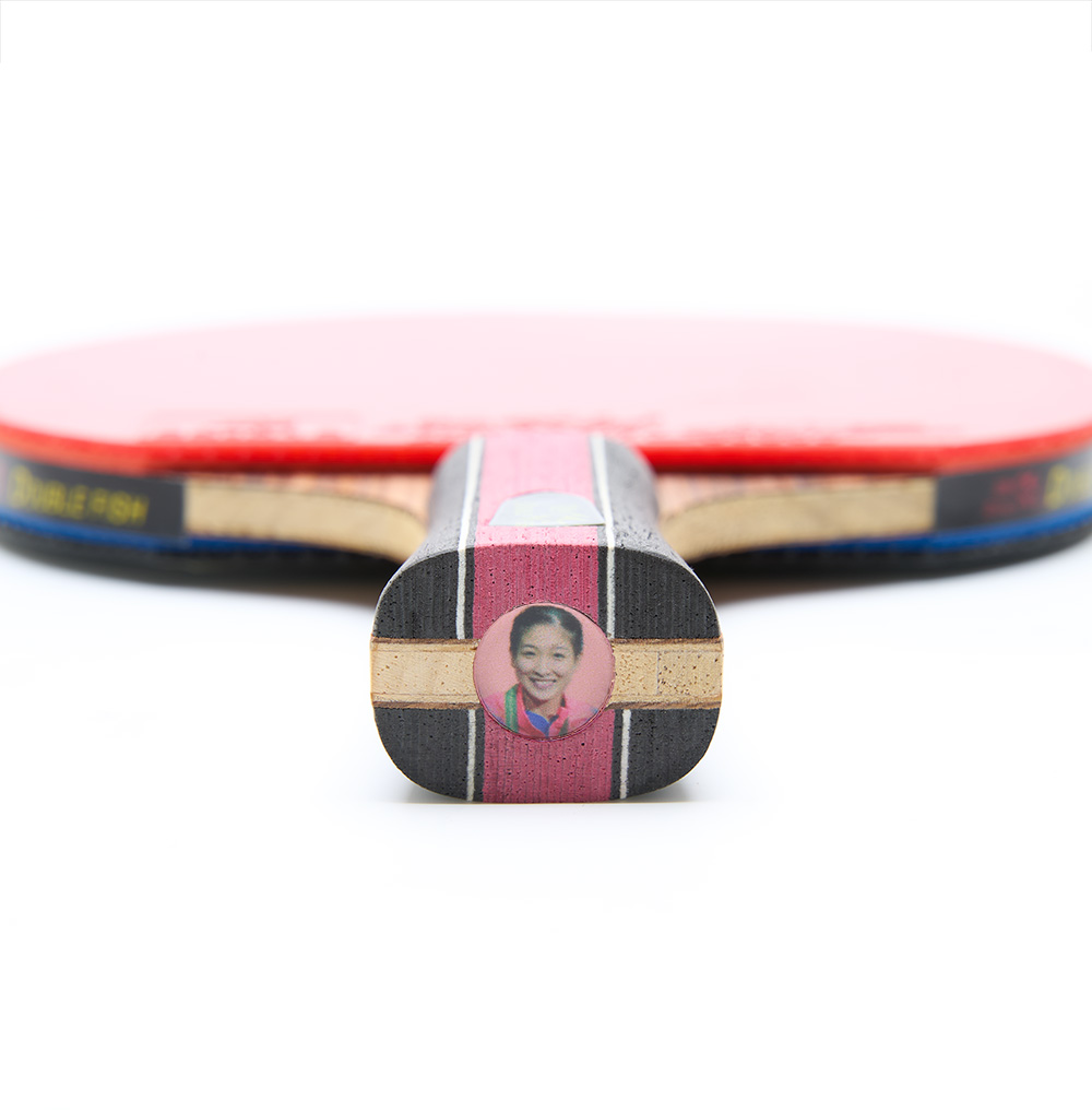 Ракетка для н/т DOUBLE FISH J8, для тренировок, накладка 2.1 мм, конич. ручка + чехол