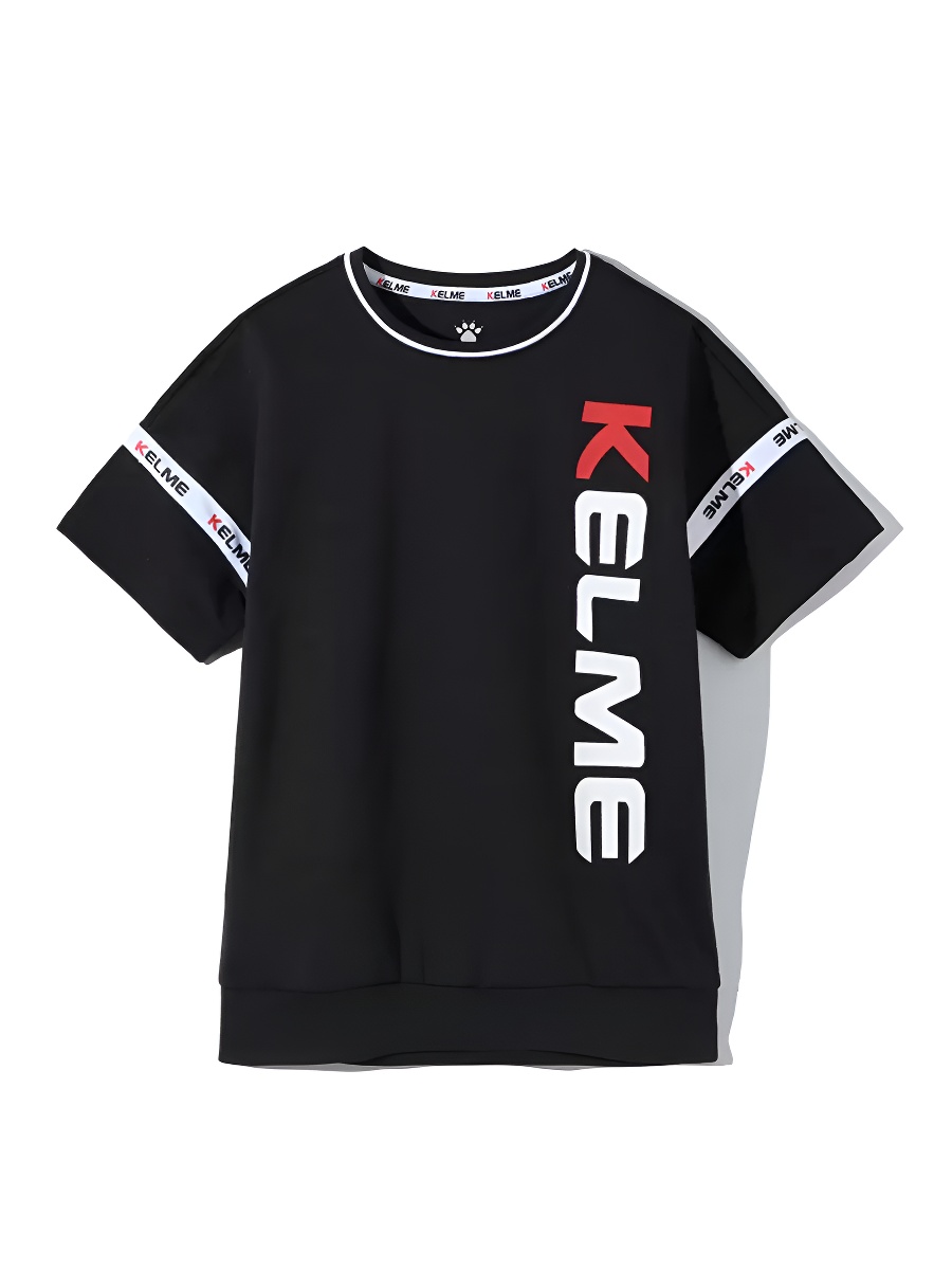Детская футболка KELME Boys Short Sleeve T-Shirt Black