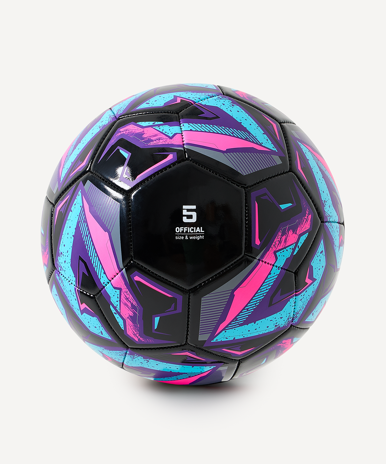 Мяч футбольный JOGEL Intro №5, черный, размер 5