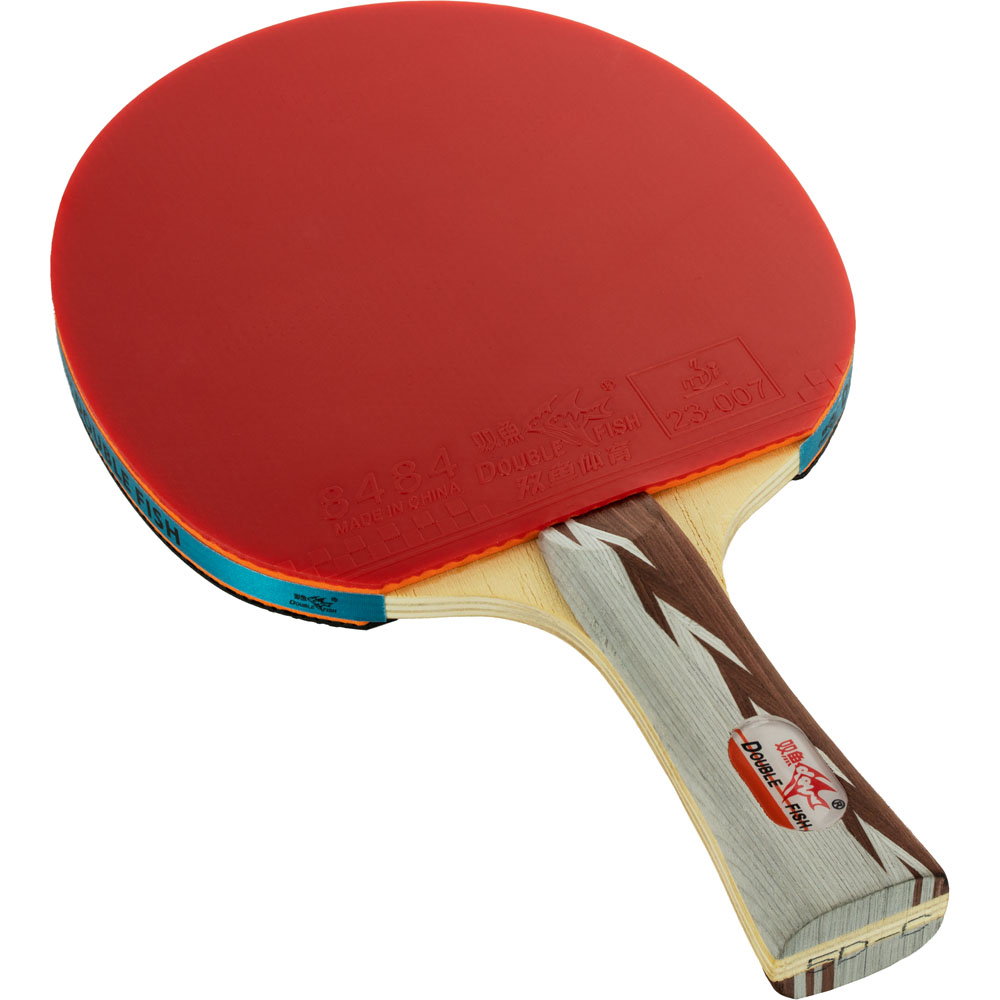 Ракетка для н/т DOUBLE FISH 5D-C, для тренировок, накладка 2 мм, конич. ручка + чехол