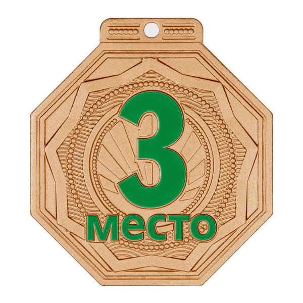 Медаль MZP 506-55/BM 3 место (50х55мм, s-2 мм)