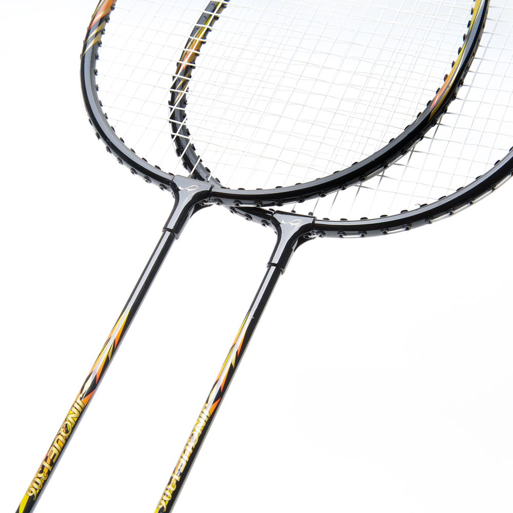 Набор для бадм. DOUBLE FISH JINQUE 1306, для начинающ.,стал. стерж, алюм. обод, со струнами, черный