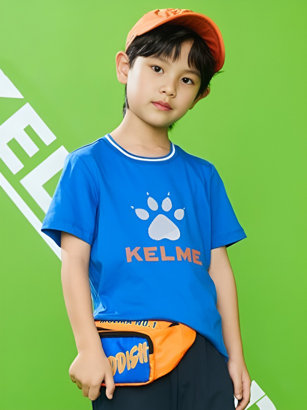 Детская футболка KELME Short Sleeve T-Shirt Kid Blue
