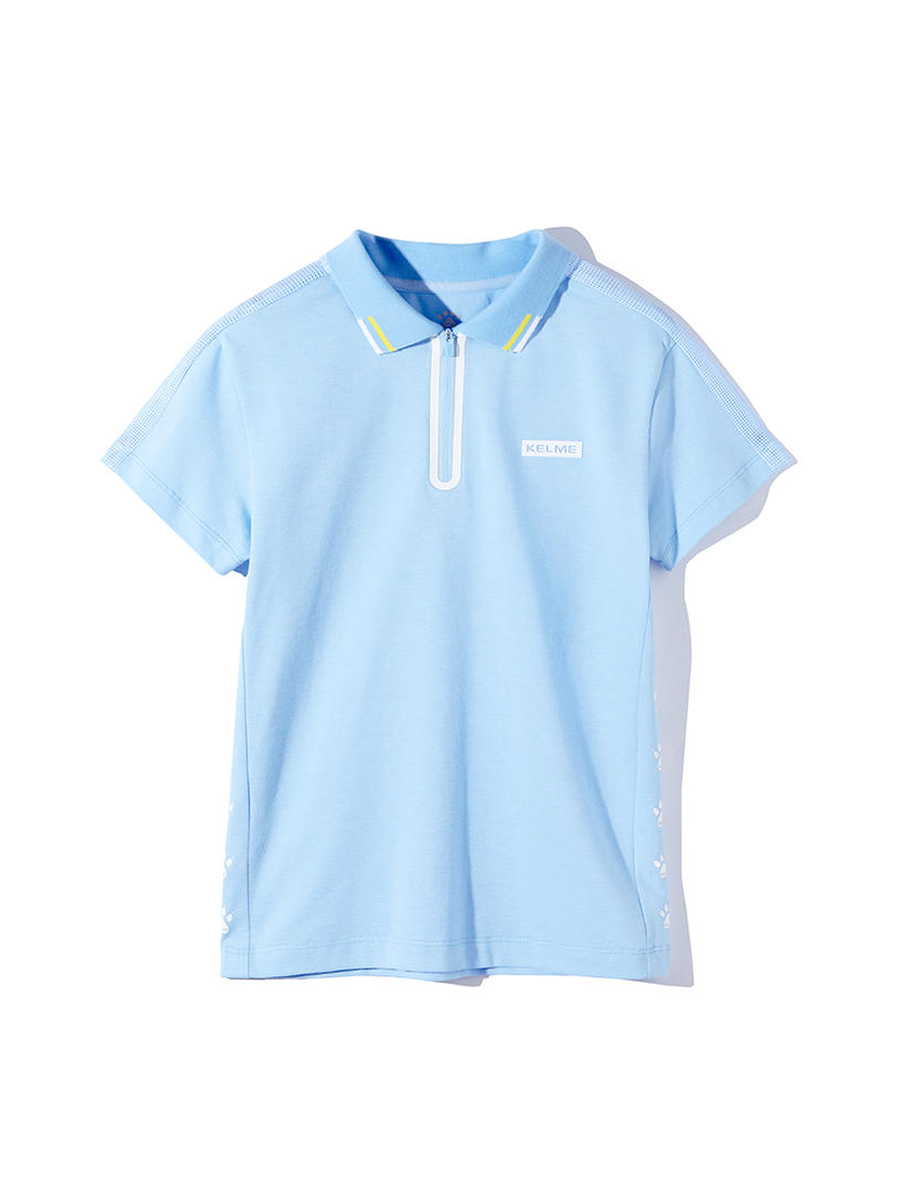 Детская футболка-поло KELME Boys Short Sleeve T-Shirt Light Blue