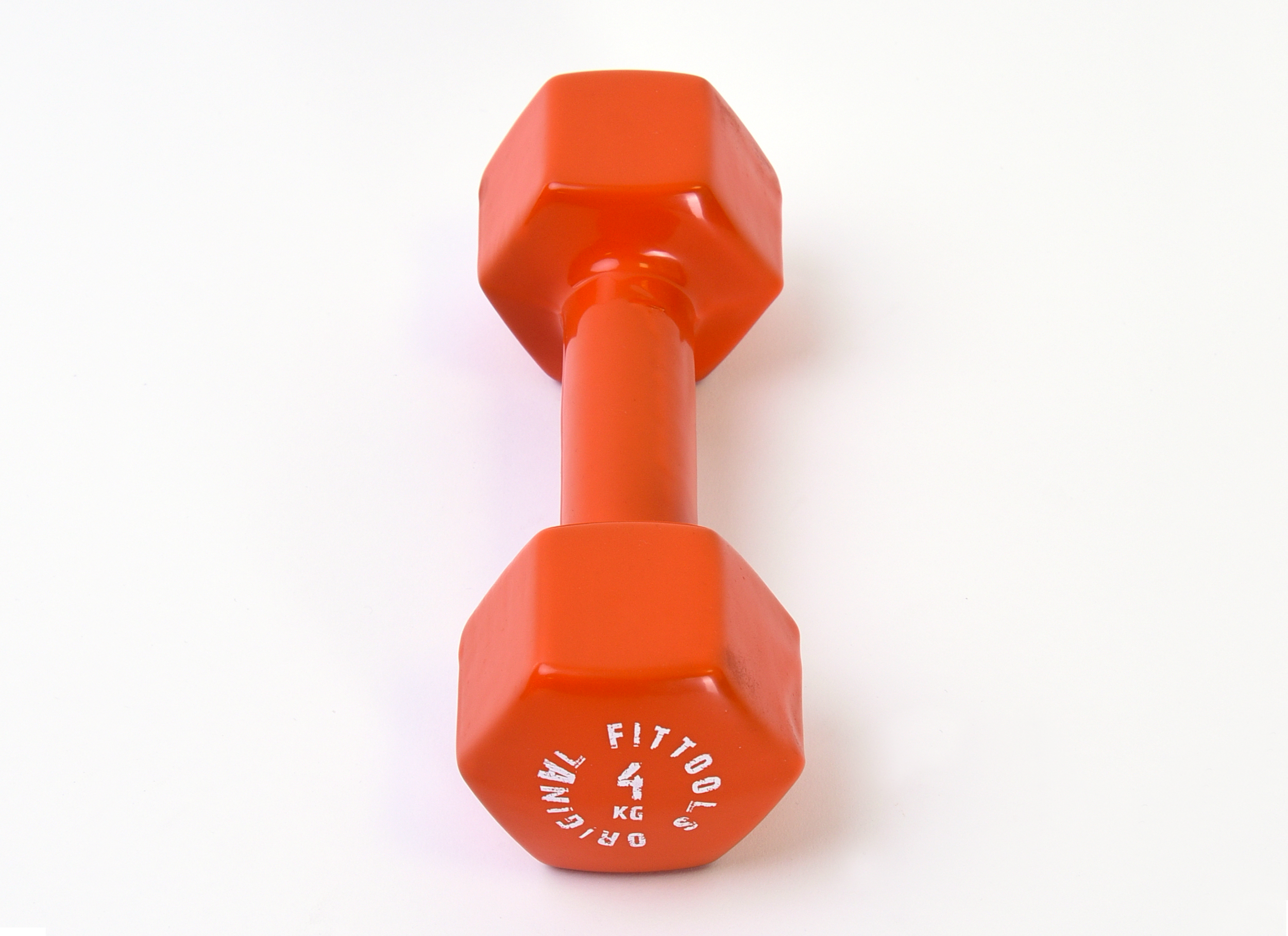 Гантель в виниловой оболочке 4 кг (Цвет - оранжевый)