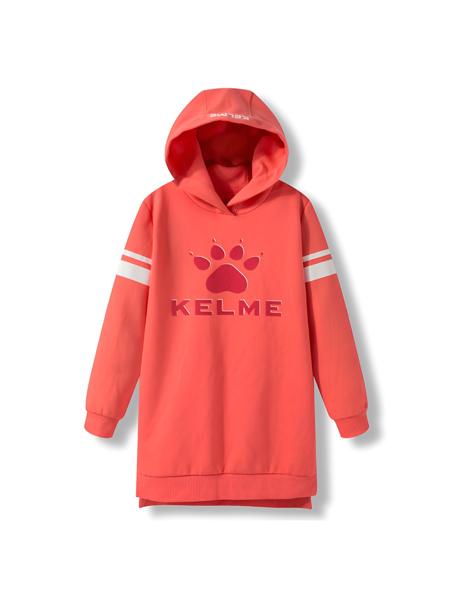 Детское худи KELME Girl's Mid-Length Sweater Red