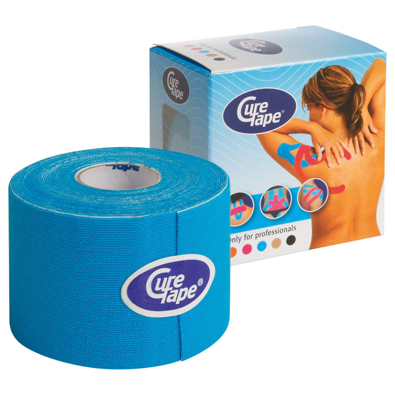 Тейп кинезиологический CureTape Blue, 5 см x 5 м, 160134, голубой