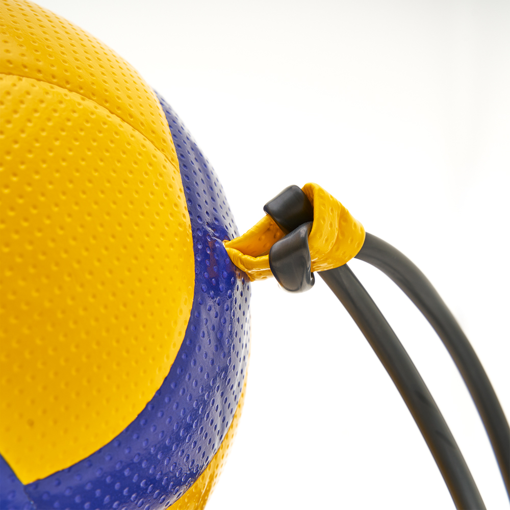 Мяч вол. на растяжках MIKASA V300W-AT-TR, р.5, синт.кожа микрофибра, клееный,бут.кам,жел-син