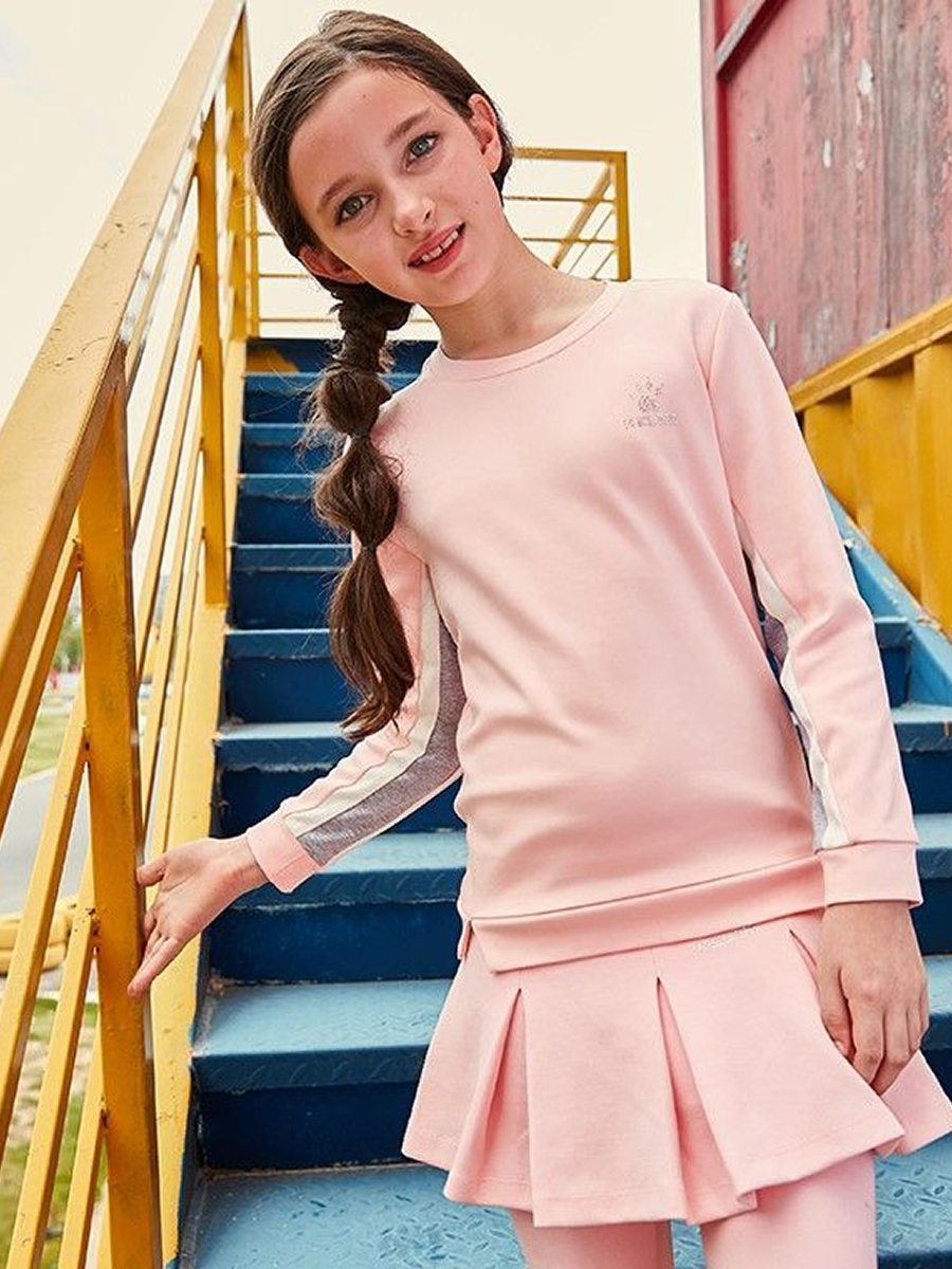 Детский свитшот KELME Girls Long Sleeve T-Shirt Pink