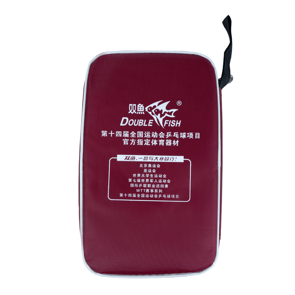 Набор для н/т DOUBLE FISH, 236A, 2 ракетки и 3 мяча, наклад. 1,8 мм, конич. ручка+ сумка-чехол