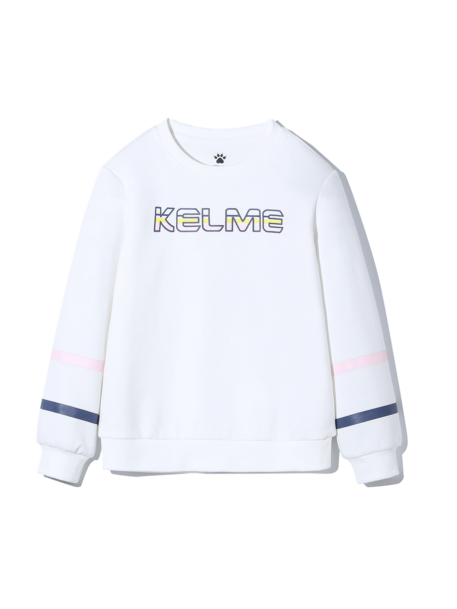 Детский свитшот KELME Girl's Round Neck Sweater White