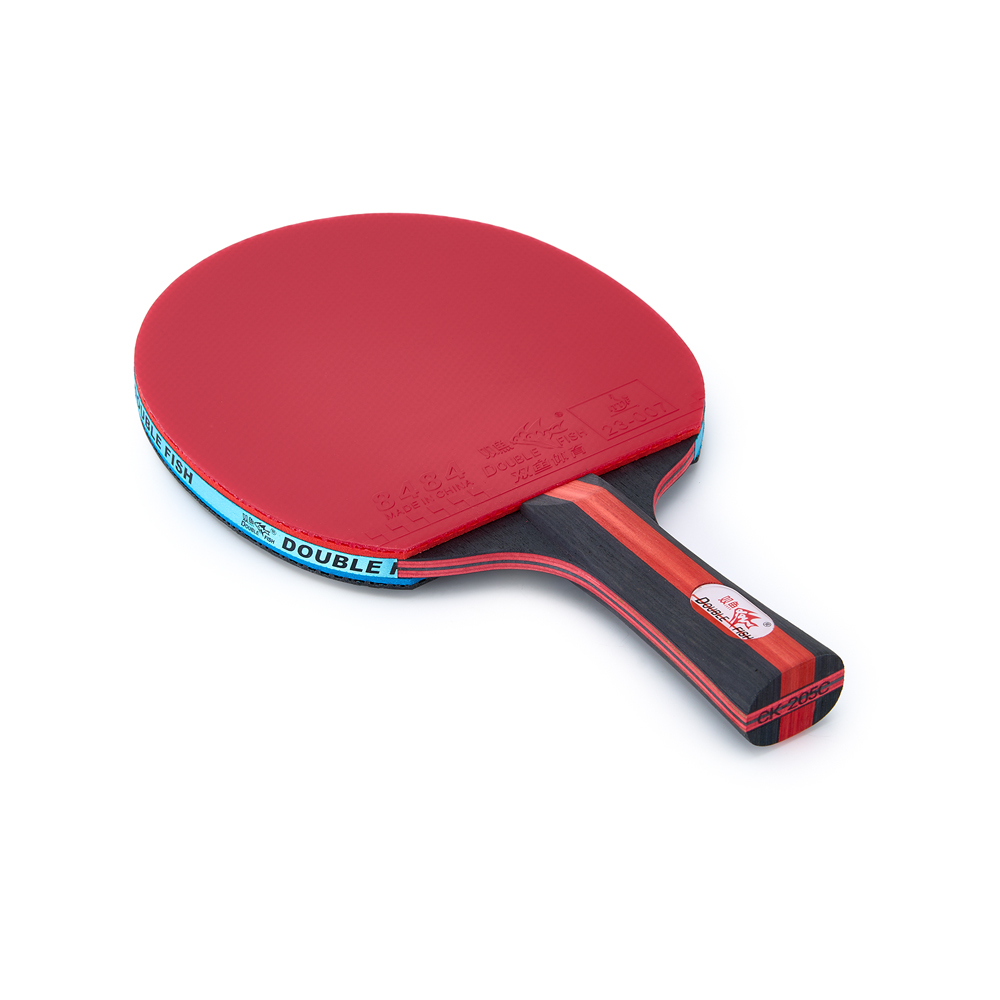 Ракетка для н/т DOUBLE FISH, CK-205, для любителей, ITTF,наклад. 2.0 мм, конич. ручка + сумка-чехол