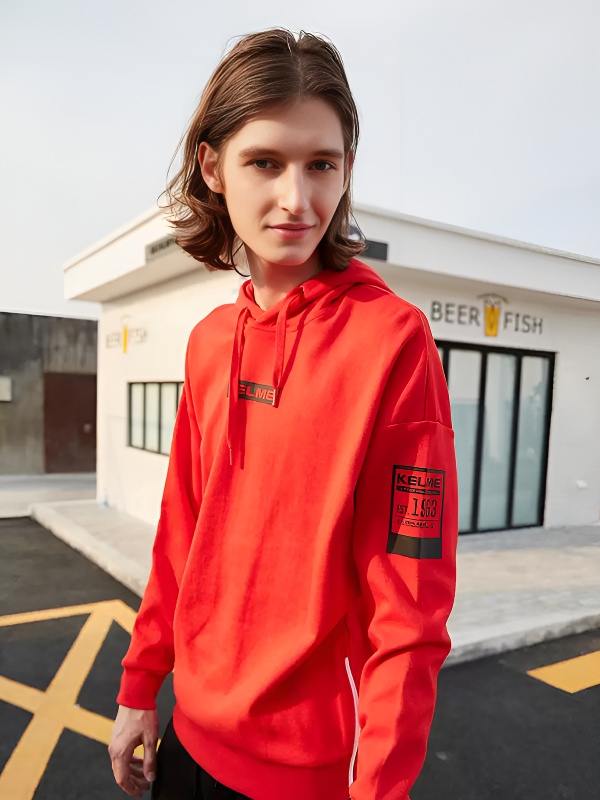 Худи KELME Men's Hooded Sweatshirt Red