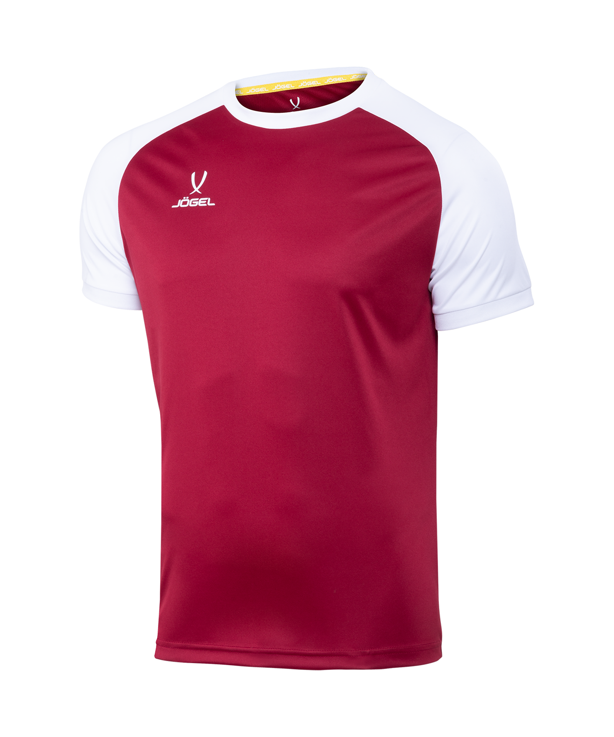 Футболка игровая JOGEL CAMP Reglan Jersey, гранатовый/белый