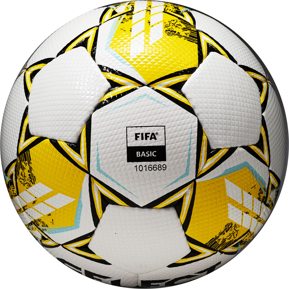 Мяч футб. SELECT Numero 10 V23, 0574060005, р.4, 32п, ПУ, руч. сш, бело-желтый