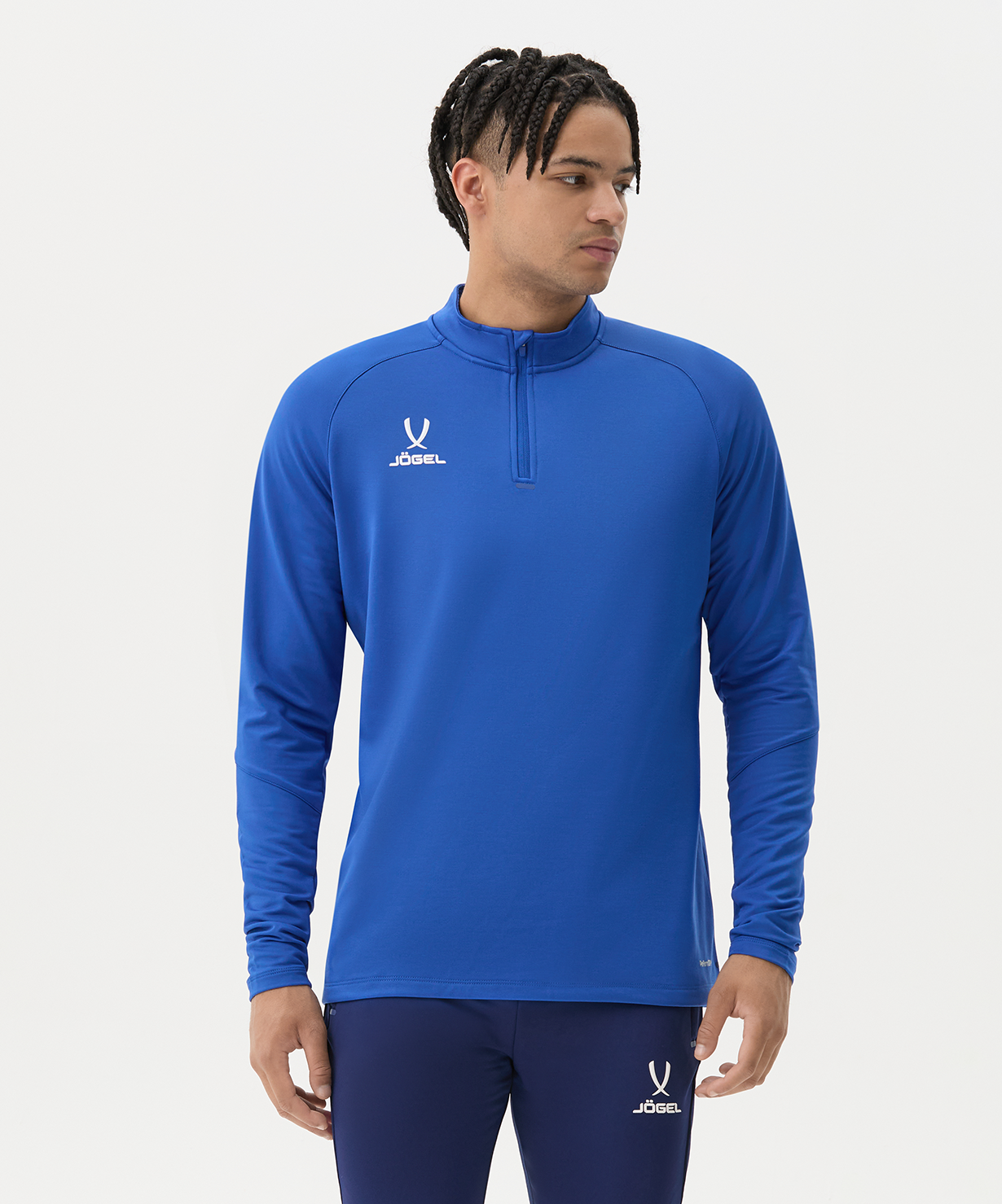 Джемпер тренировочный JOGEL PREMIER PerFormDRY Training 1/4 Zip Fleece Top, синий, размер L