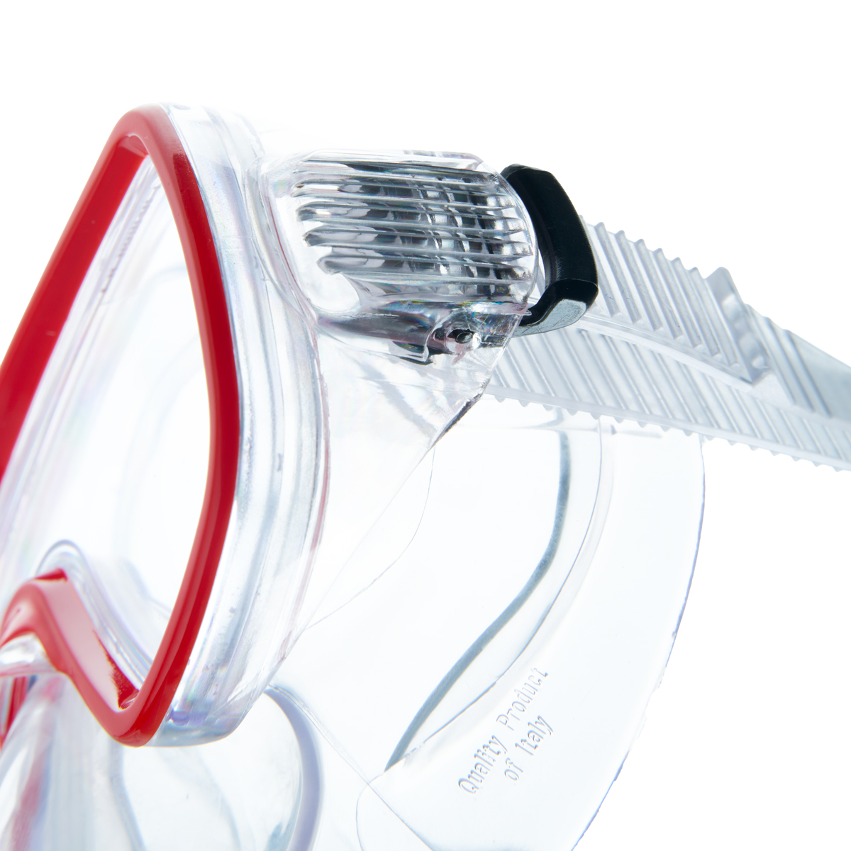 Маска для плав. Salvas Domino Md Mask, CA140C1TRSTH, безопасн.стекло,Silflex, р. Medium, красн