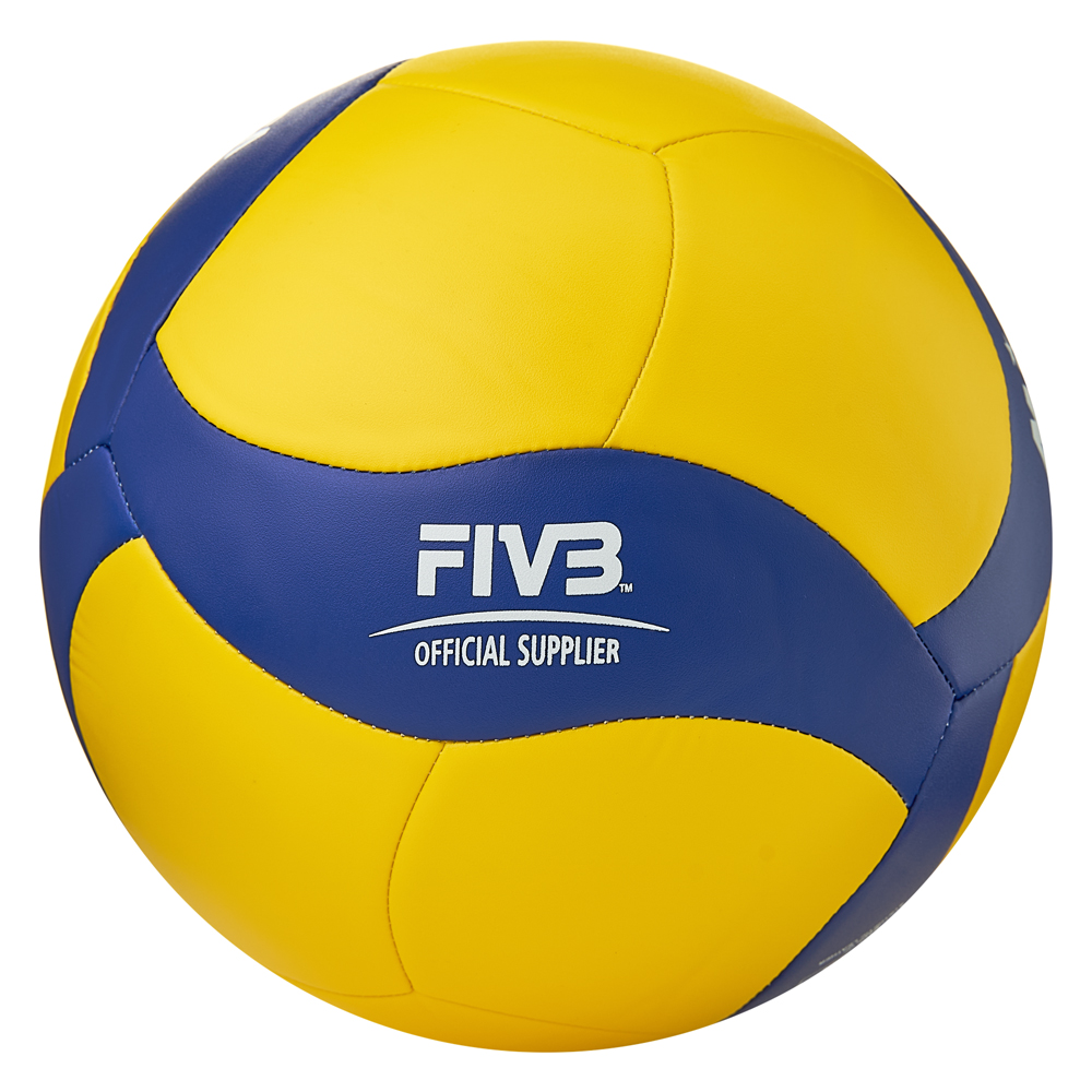 Мяч вол. MIKASA V360W, р.5, синт.кожа (ТПУ), 18 пан, маш.сш., бут.кам, желто-синий