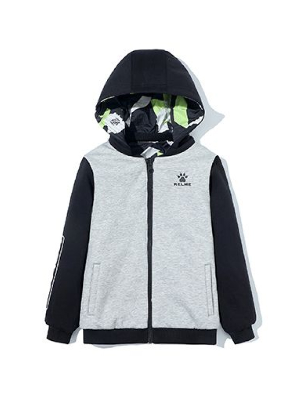 Детская толстовка KELME Boys Wear Jackets On Both Sides Grey/Black