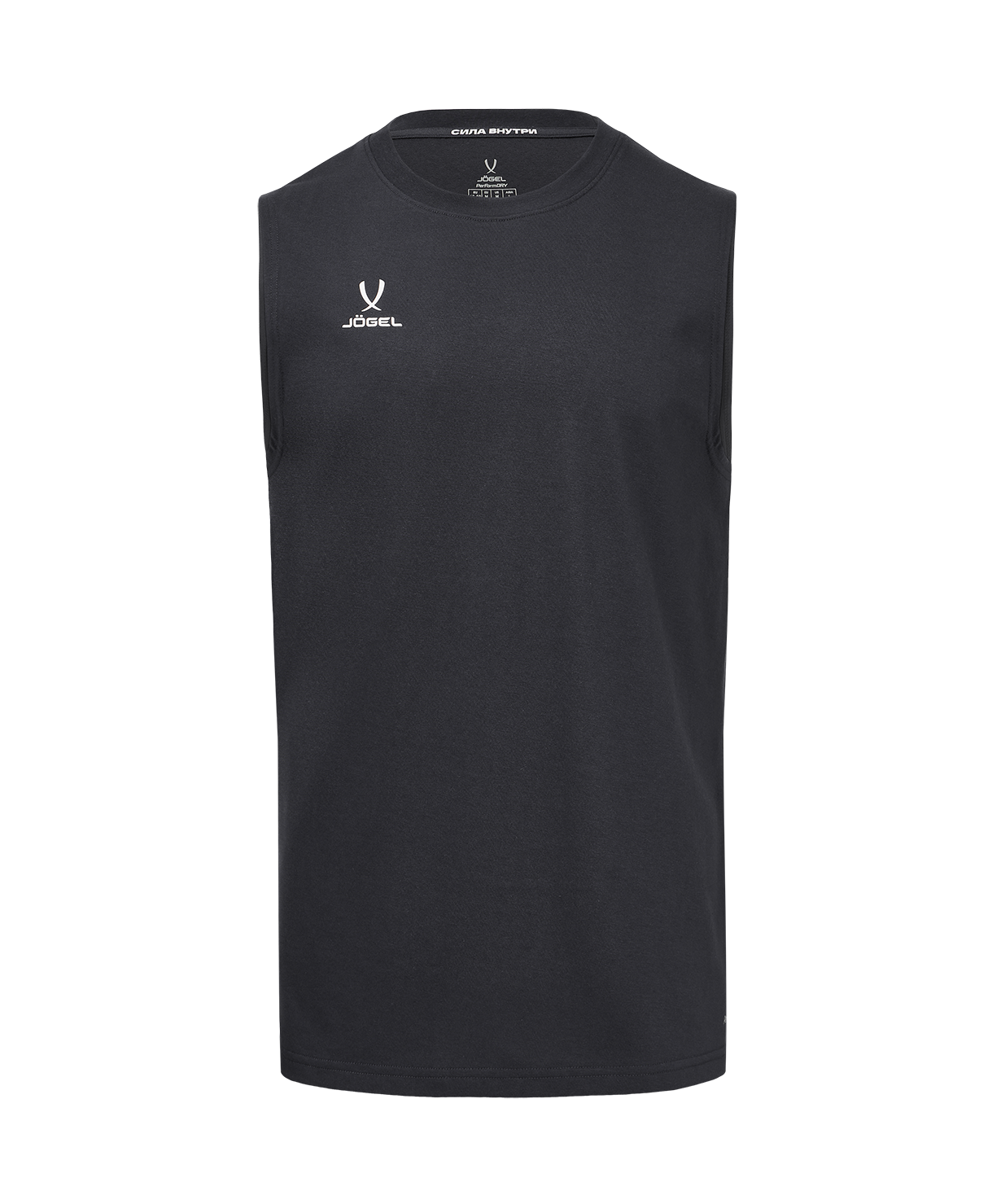 Майка тренировочная JOGEL DIVISION PerFormDRY Training CVC 98, темно-серый, размер L