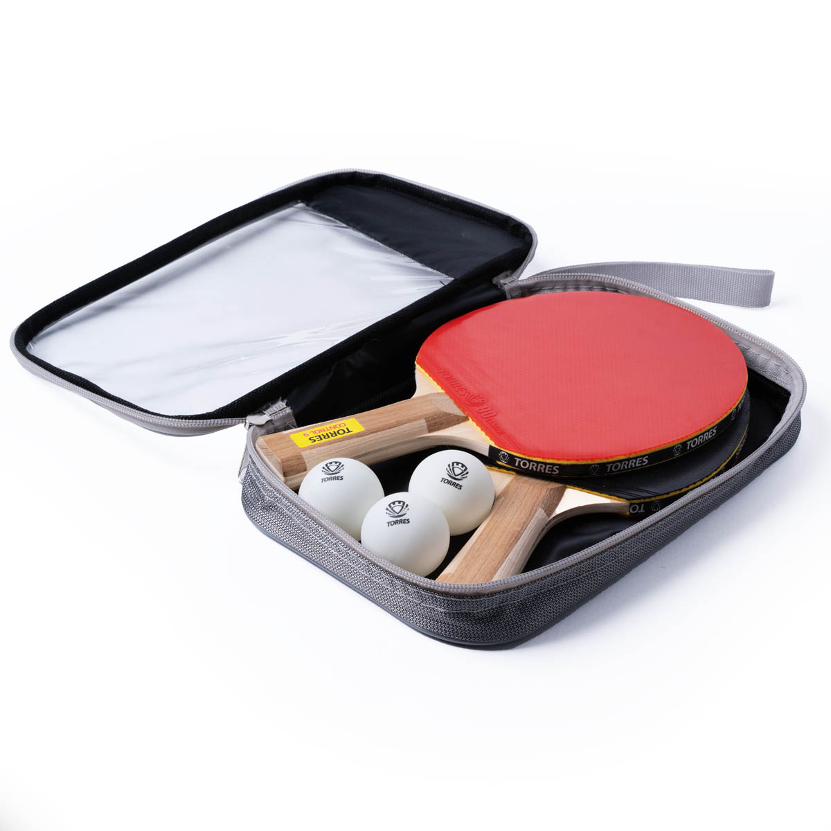 Набор для н/т TORRES Control 9, TT0011, 2 ракет. и 3 мяч.,нак 1,8мм, кон. руч,+ сумка-чехол