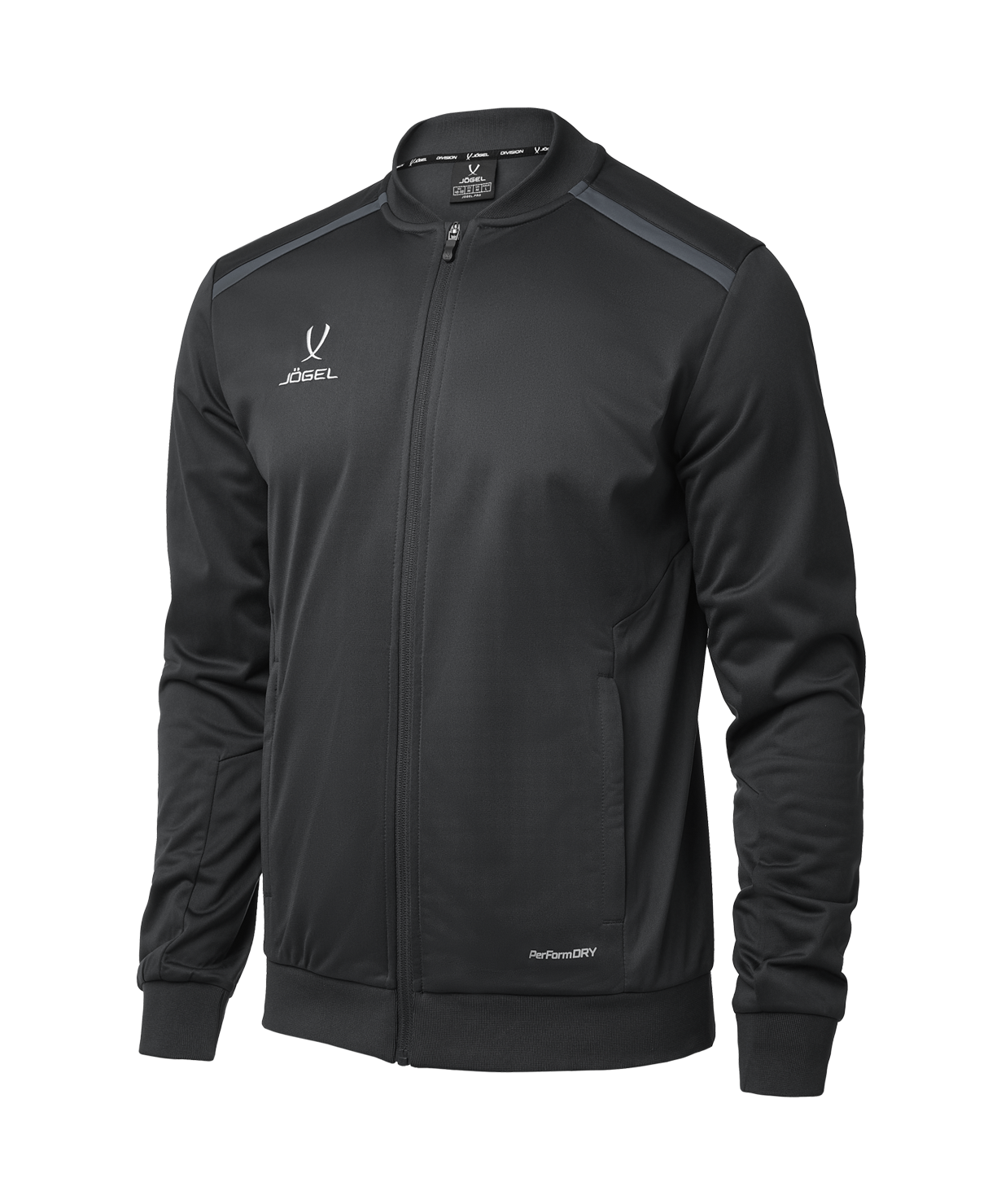 Олимпийка JOGEL DIVISION PerFormDRY Pre-match Knit Jacket, черный, детский