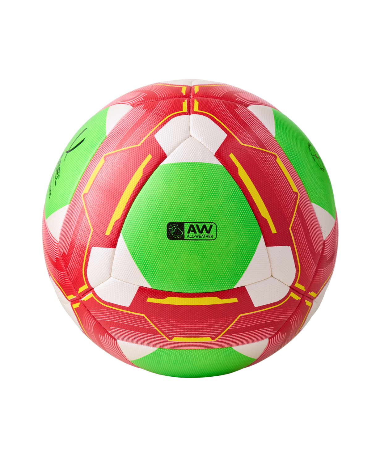 Мяч футбольный Primero Kids №3, белый/красный/зеленый, размер 3