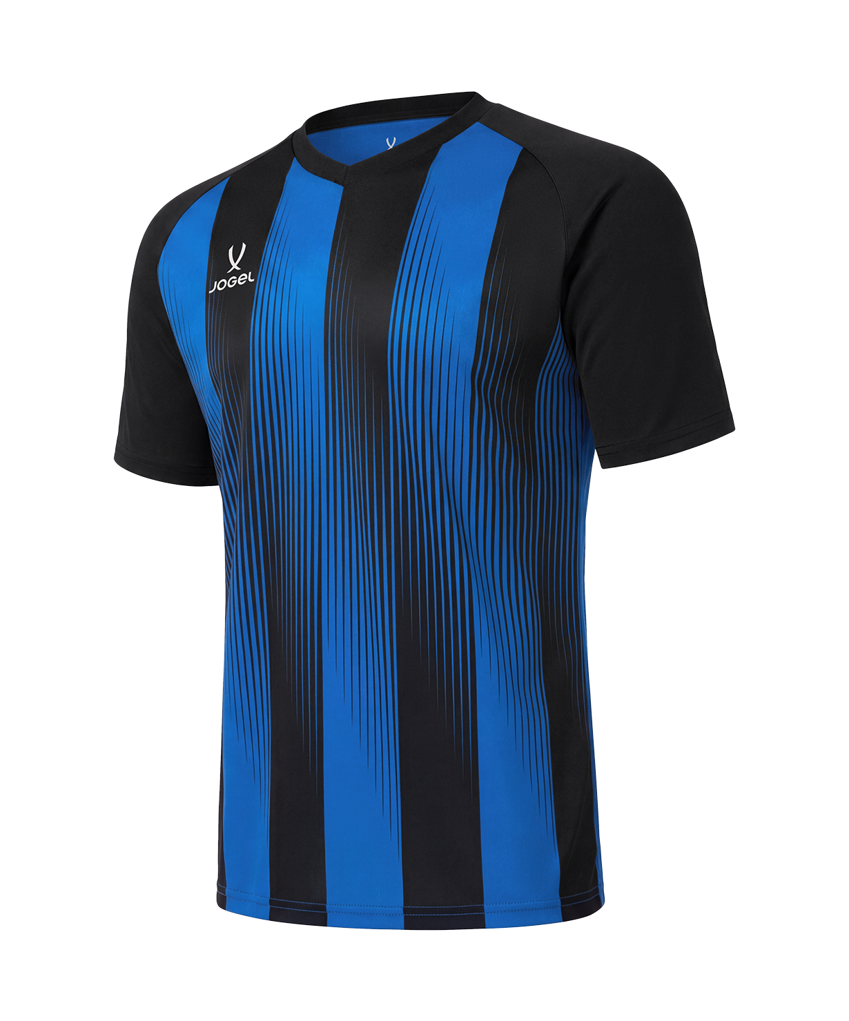 Футболка игровая JOGEL CAMP Striped Jersey, синий/черный, детский
