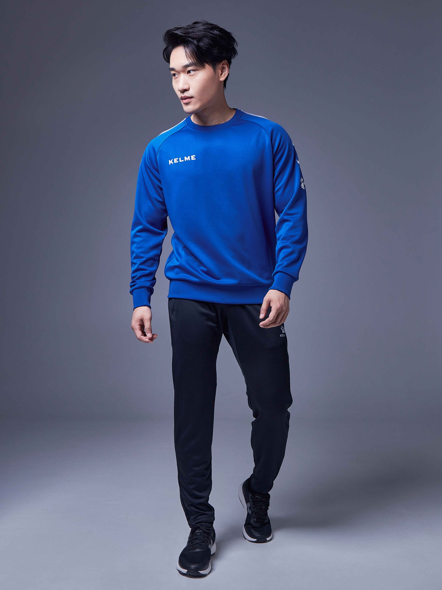 Свитшот KELME Knitted Round Neck Sweater Blue