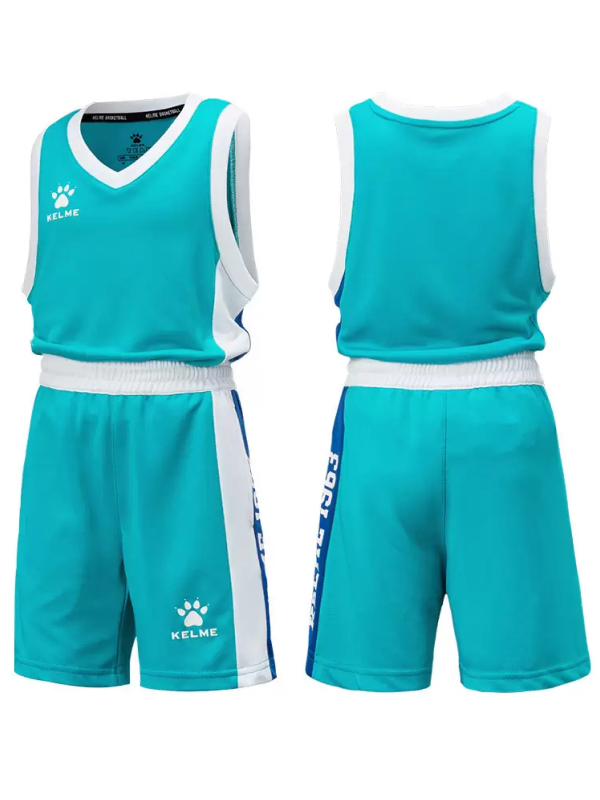 Детская баскетбольная форма KELME Basketball Set Kids Teal