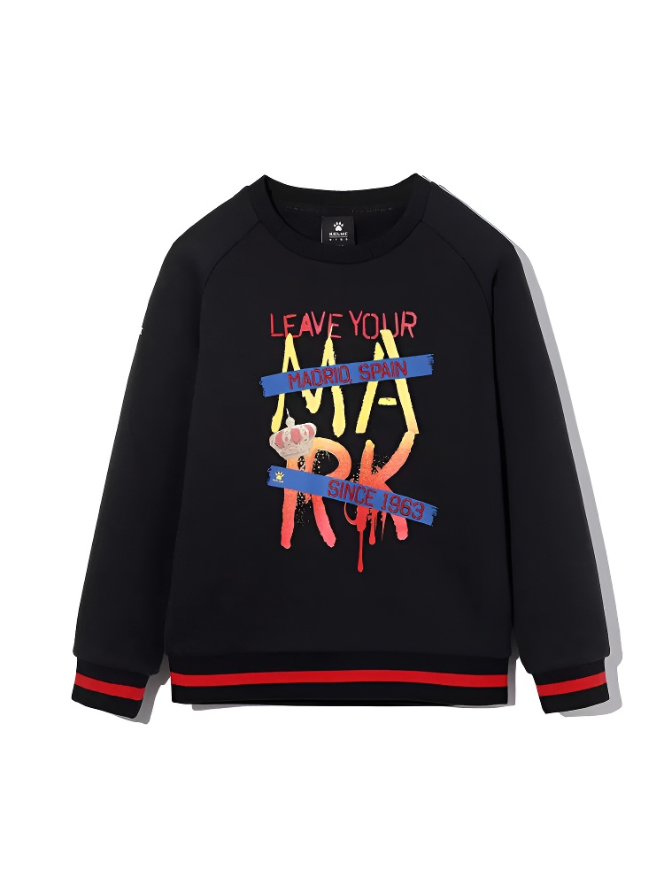 Детский свитшот KELME Boy's Round Neck Sweater Black